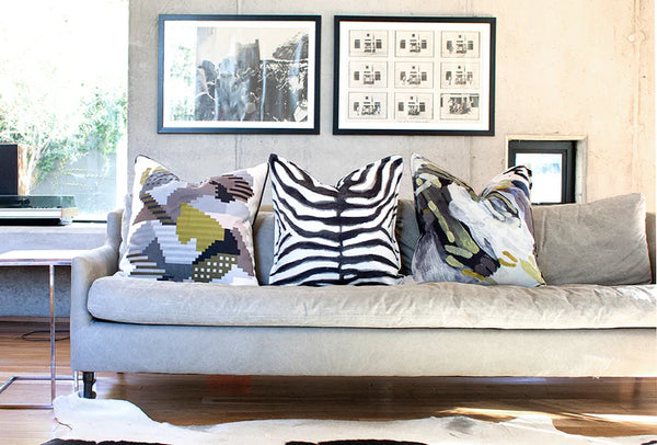 Mrs + Mr Luke Leopard Velvet Scatter Cushion