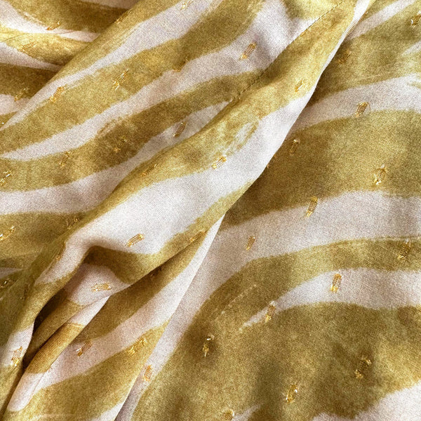 SALE Gold Zebra Kaftan Dress
