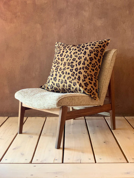 Aureum Leopard Gold Velvet Scatter Cushion
