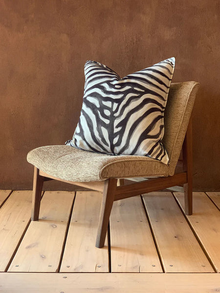 Aureum Zebra Velvet Scatter Cushion