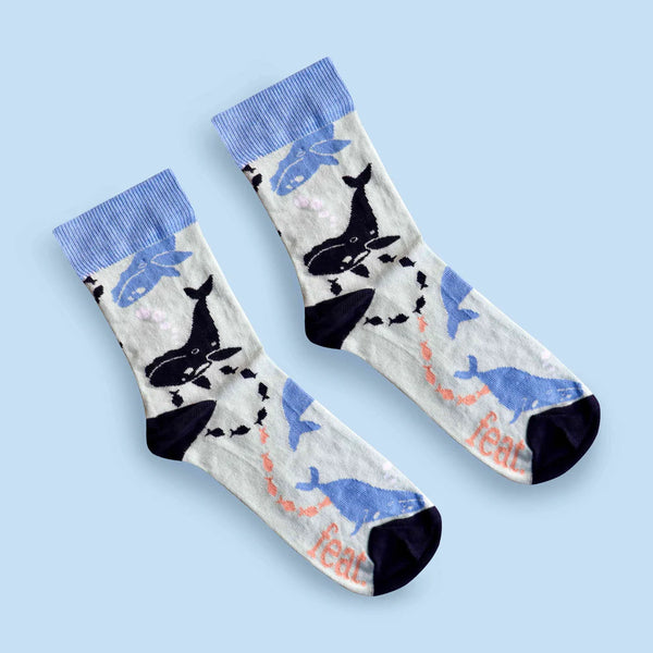 Ladies’ Whale Away socks | Southern Right Whale socks