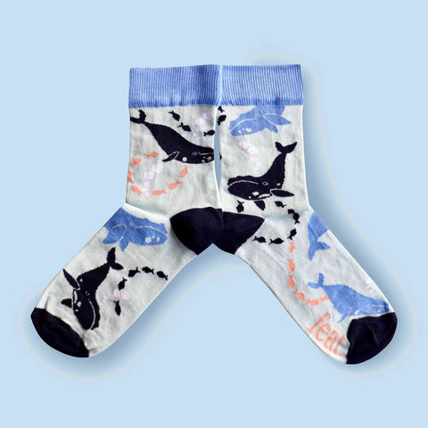 Ladies’ Whale Away socks | Southern Right Whale socks