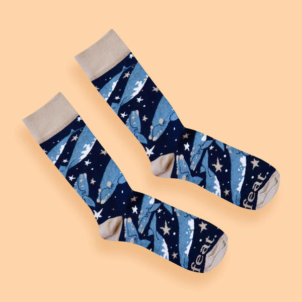 Men’s Milky Whale socks | Southern Right Whale socks