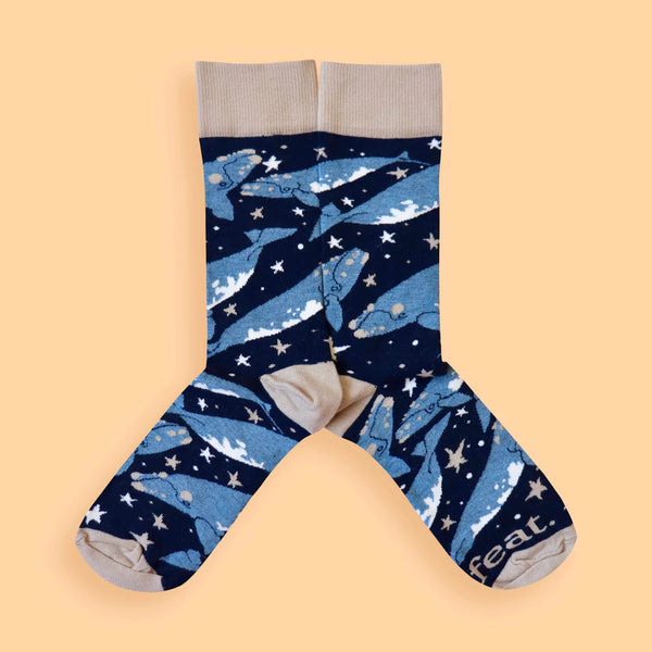 Men’s Milky Whale socks | Southern Right Whale socks