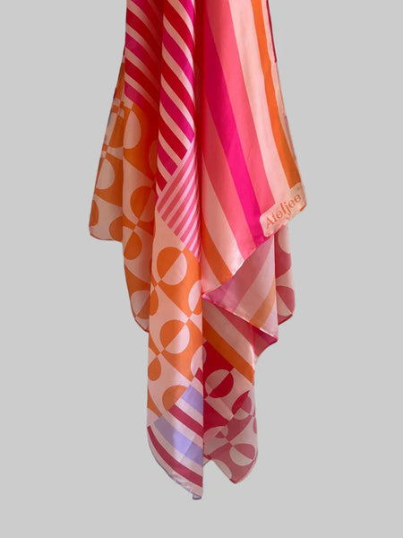 Luxe Silky wrap | Retro Pinks