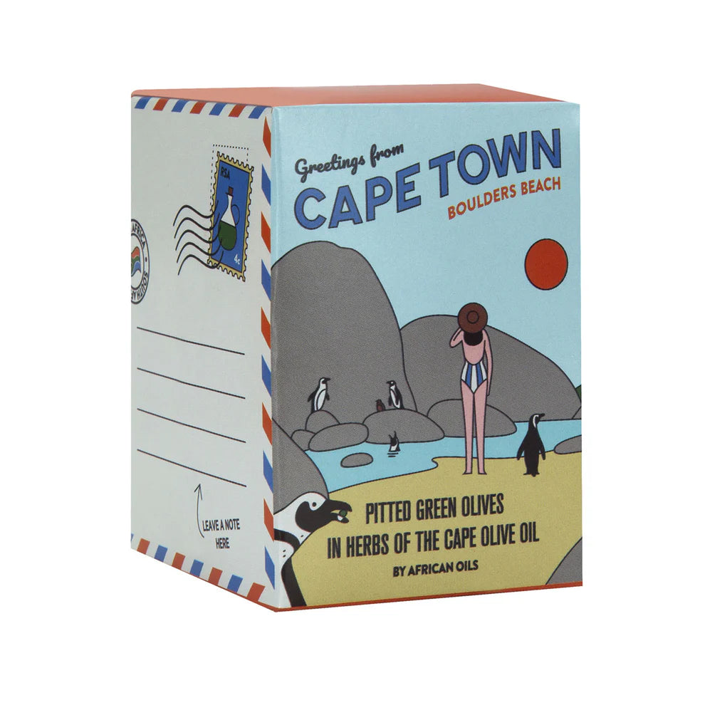 Greetings from Cape Town – Boulders Beach olives
