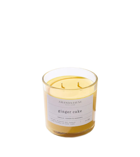 Amanda Jayne Ginger Cake Double Wick Glass Candles