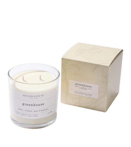 Amanda Jayne Greenhouse Double Wick Glass Candles