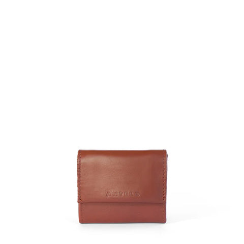 Billie Leather Small Trifold Wallet - Cider Tan