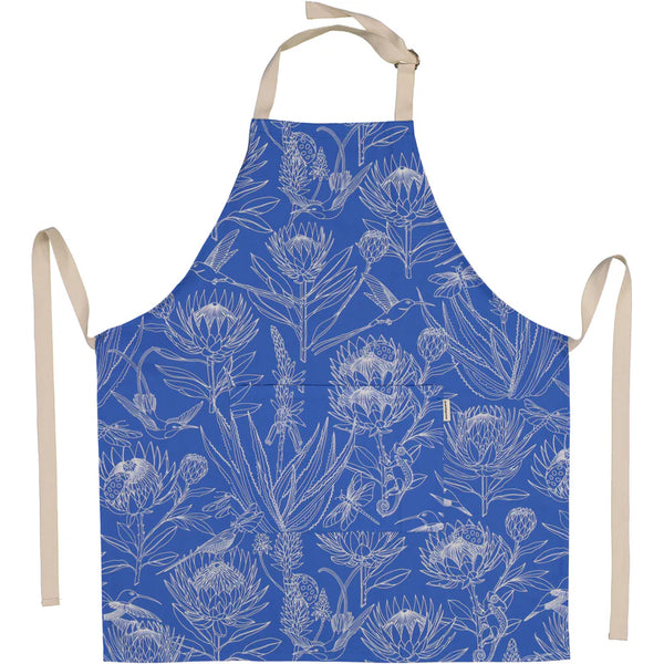 Aprons (Pocket) / Bloom Essence (Cream on Blue)