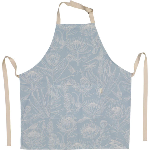 Aprons (Pocket) / Bloom Essence (Cream on Sky Blue)