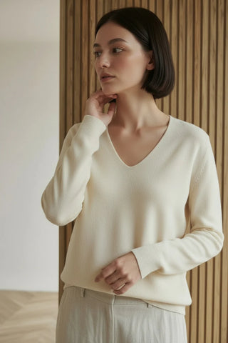 Classic Vee Knit | Butter