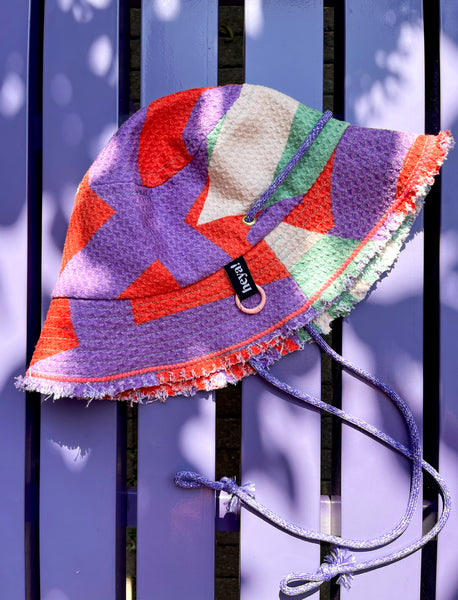 Microfibre bucket hats - Purple