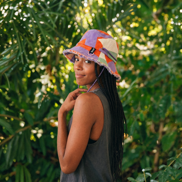 Microfibre bucket hats - Purple