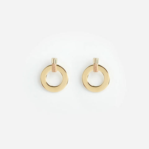 Noor Grande earrings in Beige