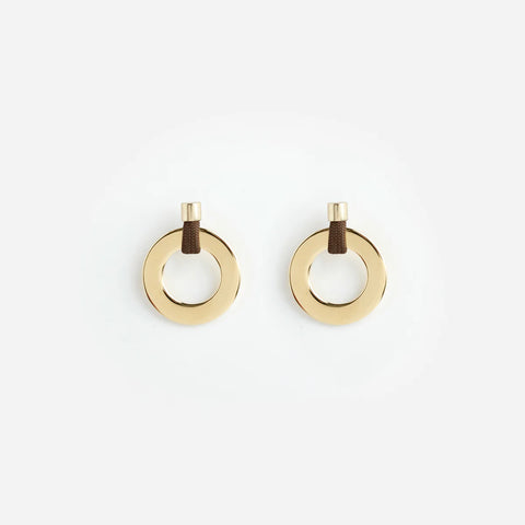 Noor Grande earrings in Brown