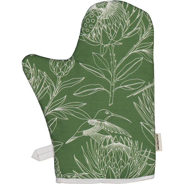 Oven Gloves (Single) / Bloom Essence (Cream on Olive)