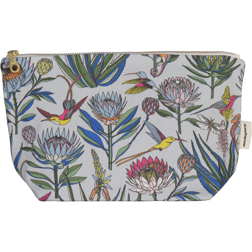 Pouches (Toiletry) / Bloom (Light Blue Multi Coloured)