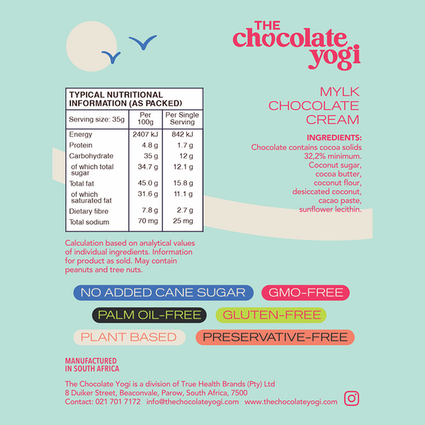 The Chocolate Yogi Mylk Chocolate Cream
