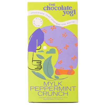 The Chocolate Yogi Mylk Peppermint Crunch Chocolate