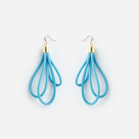 Wave earrings in Airforce Blue