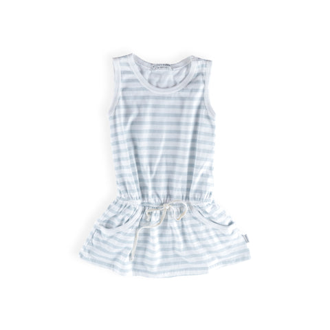 Sticky Fudge Play Dress - Dotted Blue Stripe