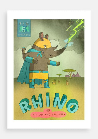 Patrick Latimer Big Five Superheroes, Rhino