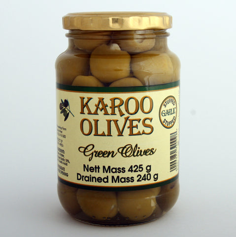 Karoo Green Garlic Stuffed Olives