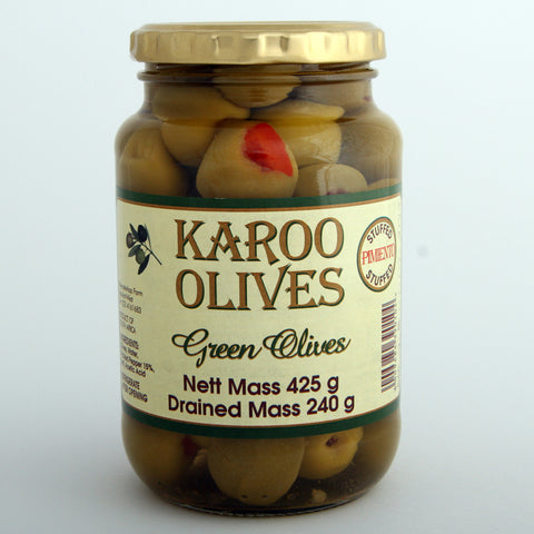 Karoo Green Pimiento Stuffed Olives 