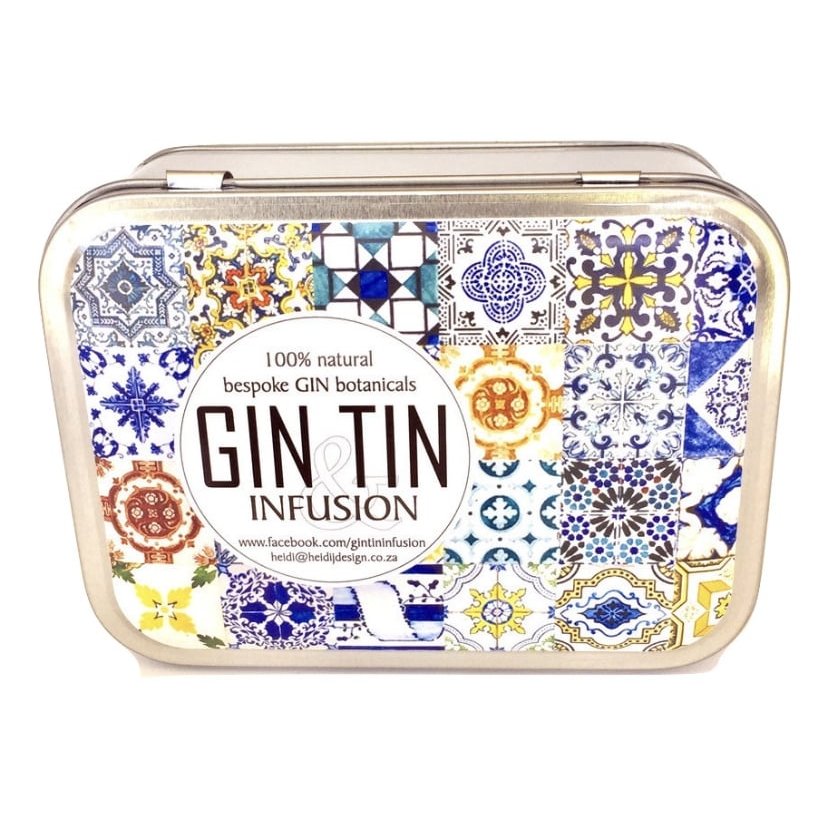 Gin Botanics in a tin - Tile design