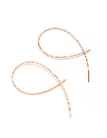 Loop Earrings Maxi - silver, gold or rose gold