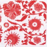 Tavola Biodegradable napkins - Suzani Red
