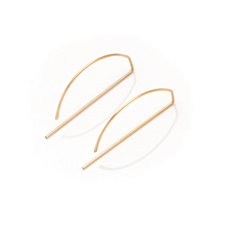 Dorus Mhor P Large Earrings - silver, gold and rose gold