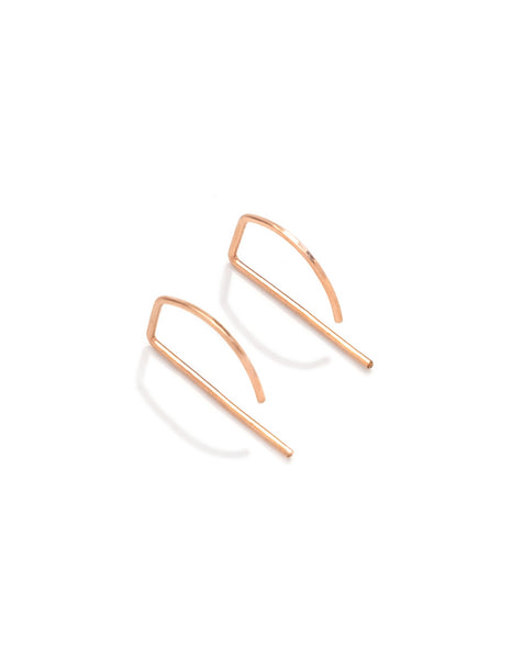 Small Earrings - silver, gold and rose gold