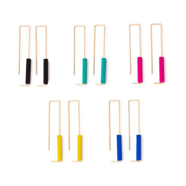 Rectangle Earrings - various colours