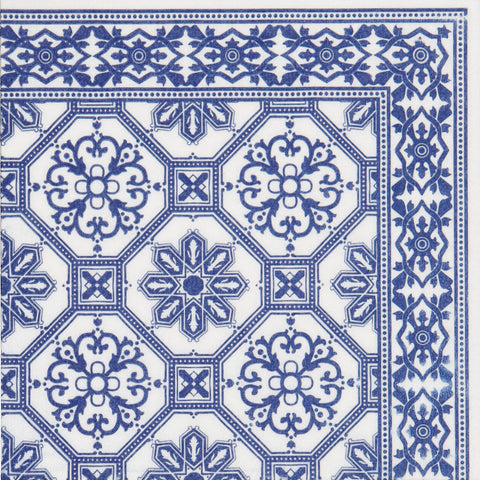 Tavola Biodegradable napkins - Tile in Blue