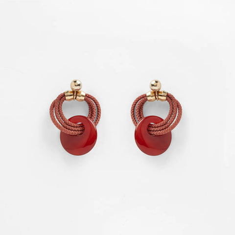 Pichulik Algiers earrings Jasper Copper