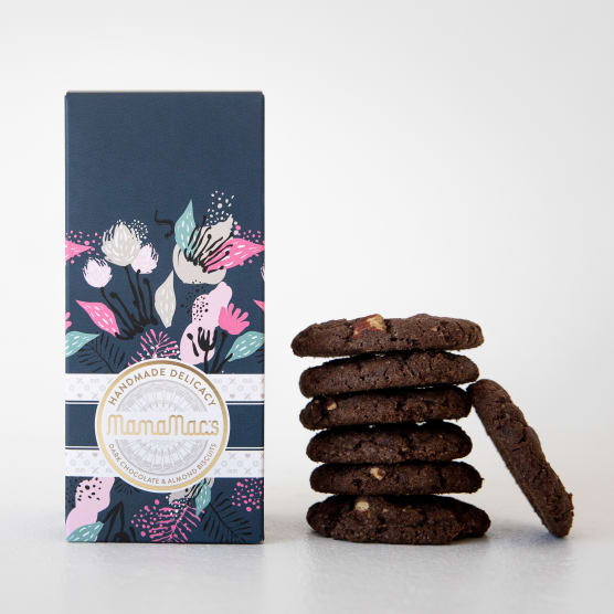 Mamamac's Dark Chocolate & Almond Biscuits Gift Box